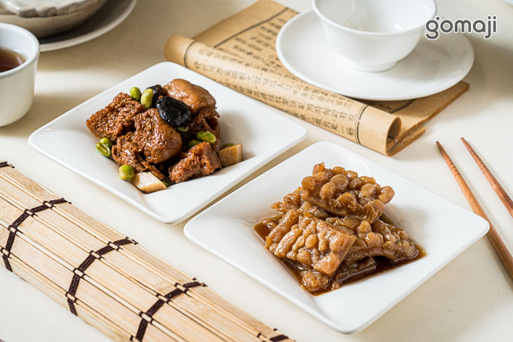 冰糖苦瓜+四喜烤麩