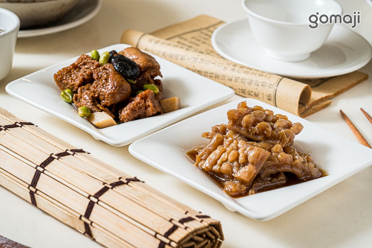 冰糖苦瓜+四喜烤麩