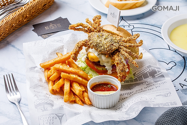 軟殼蟹牛肉漢堡