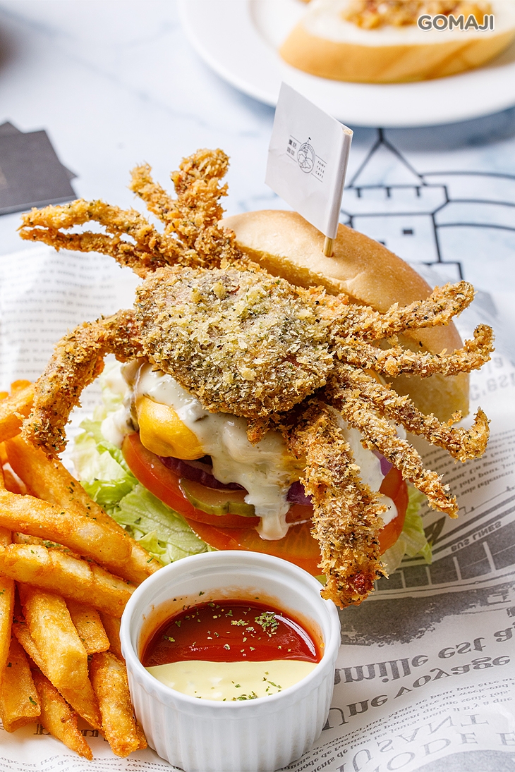 軟殼蟹牛肉漢堡