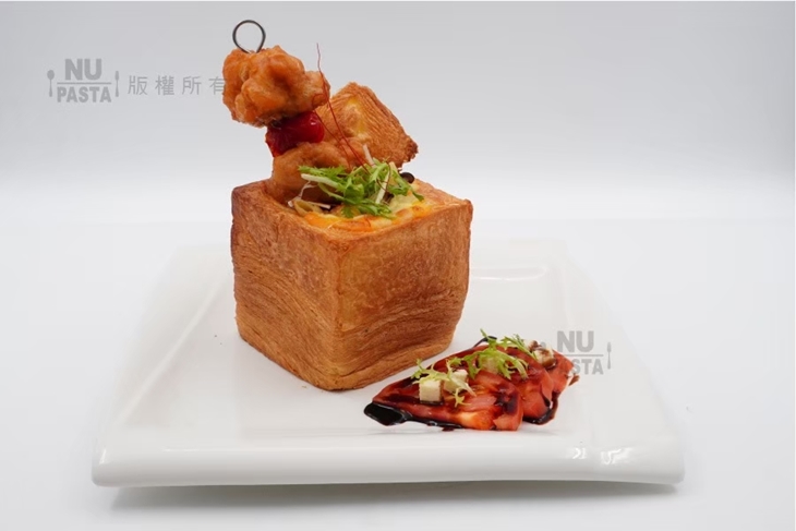 奶香香酥嫩雞丹麥土司盒子
