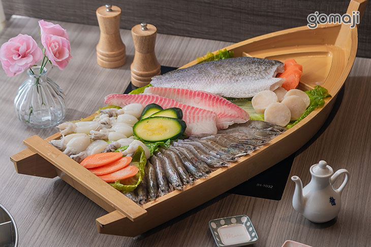 鯛魚片/小花枝/鮮甜白蝦/小章魚/鱸魚片