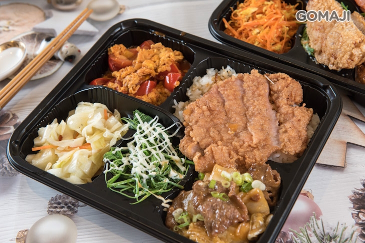 炸肉排+泡菜牛肉飯