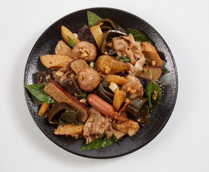 香炒蒜爆炒滷味套餐