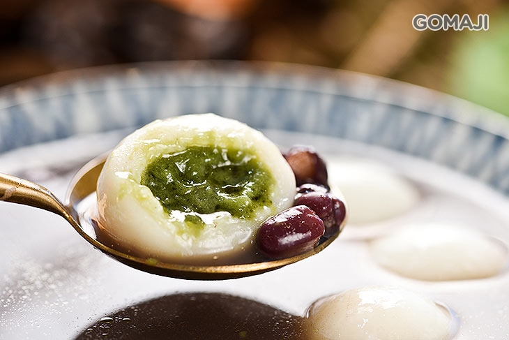 抹茶湯圓紅豆湯