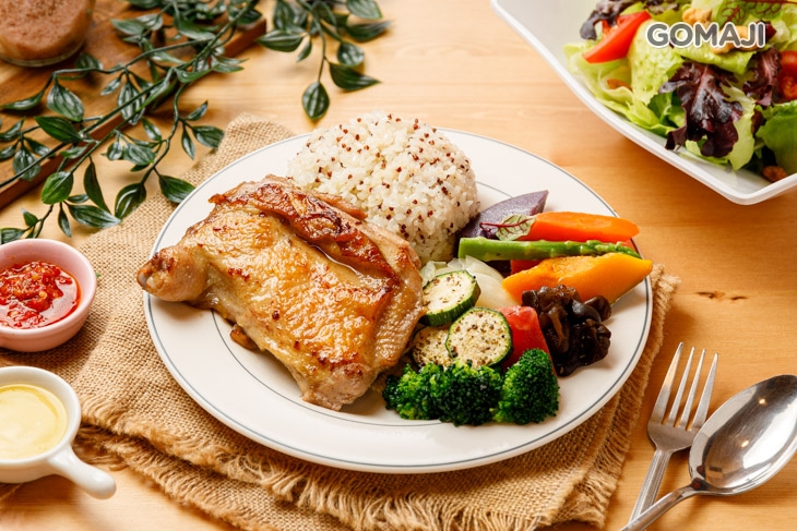 蒜泥香雞腿舒肥餐