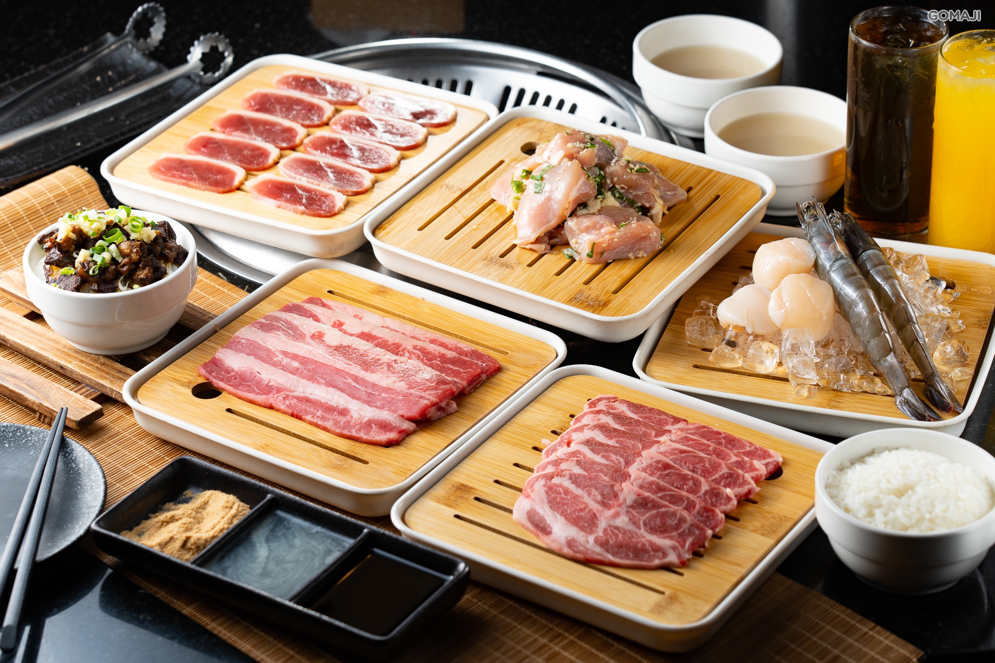 潼阪 帝王蟹黑毛牛頂級燒烤