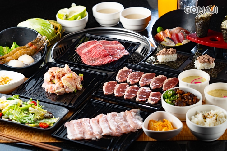 潼阪 帝王蟹黑毛牛頂級燒烤