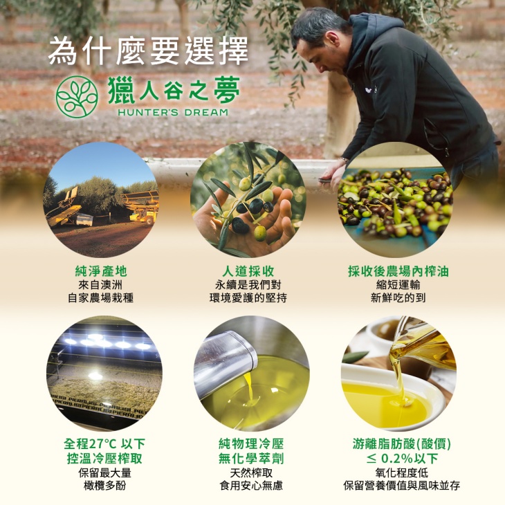 【獵人谷之夢】 澳洲特級初榨橄欖油250毫升