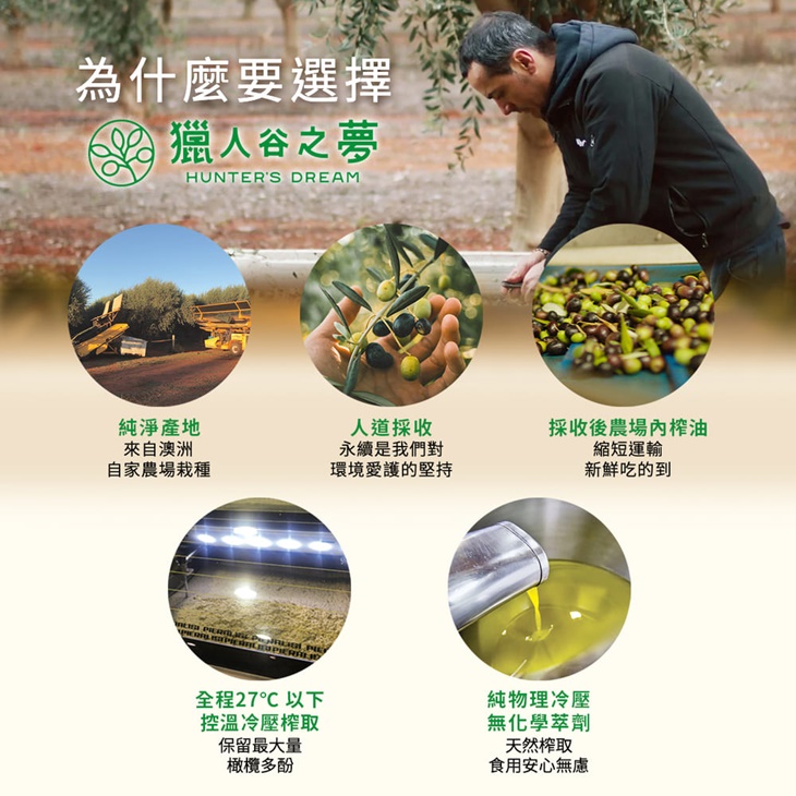【獵人谷之夢】 澳洲特級初榨橄欖油250毫升