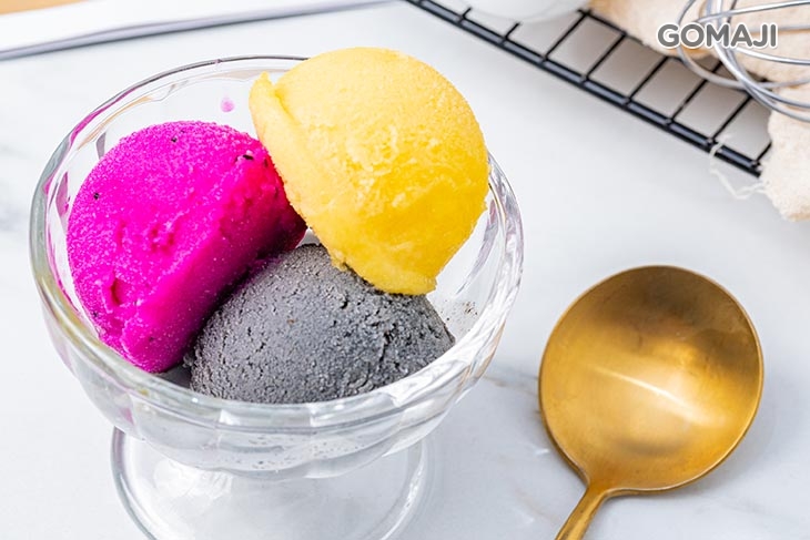 雪綿冰三球(芒果/芝麻/火龍果