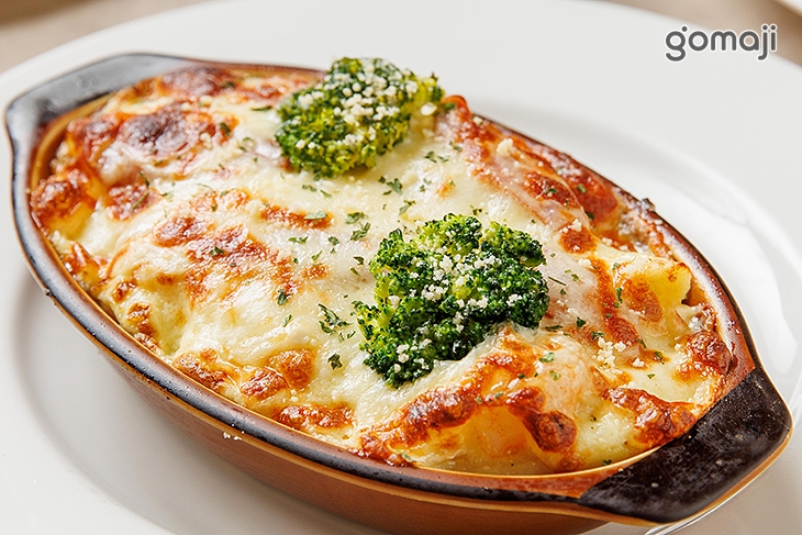 焗烤蝦仁香腸奶油通心麵