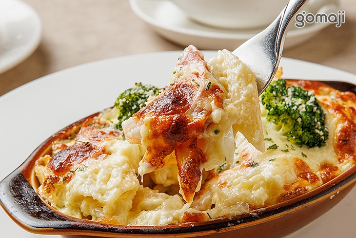 焗烤蝦仁香腸奶油通心麵