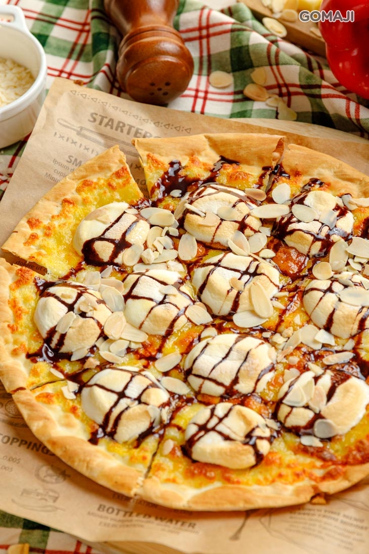 棉花糖巧克力披薩