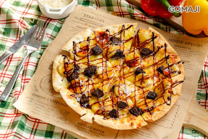 香蕉布朗尼甜披薩