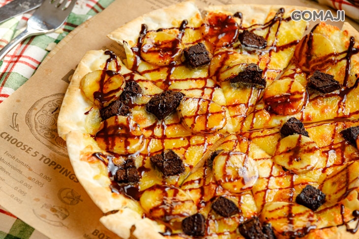 香蕉布朗尼甜披薩