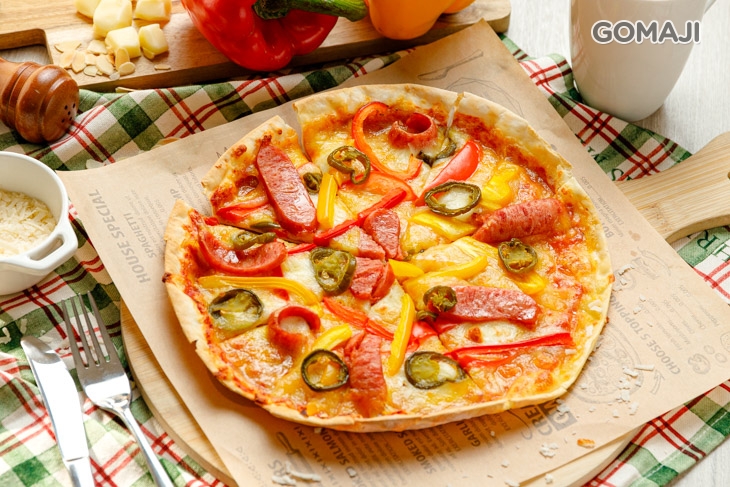 墨西哥辣椒臘腸披薩