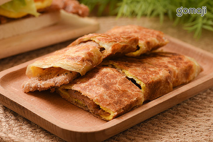 肉排手工酥脆蛋餅