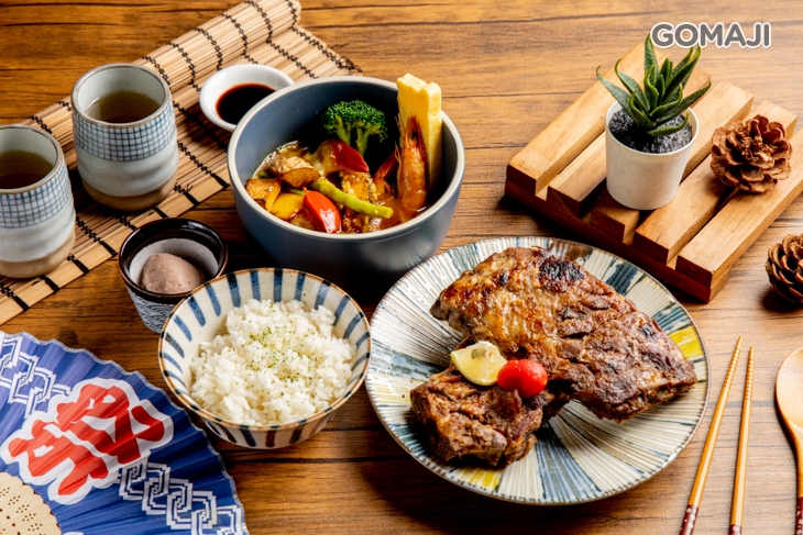 煙燻豬肋排湯咖哩套餐