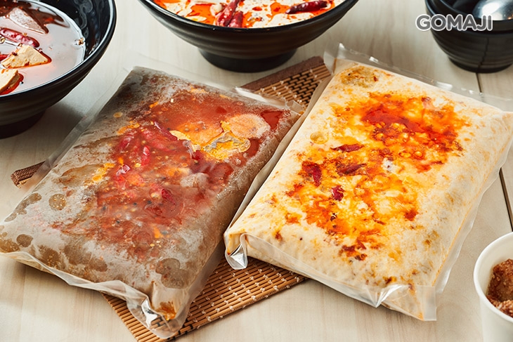 白麻辣湯底＋麻辣湯底 