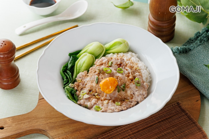 咸蛋肉餅蒸飯