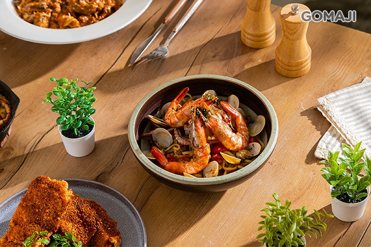 煙花女鮮蝦手工細扁麵 