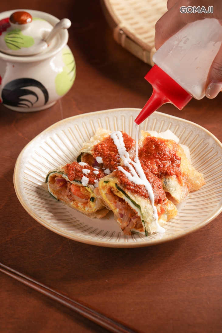 大馬參巴蝦醬咖哩蝦仁蛋餅