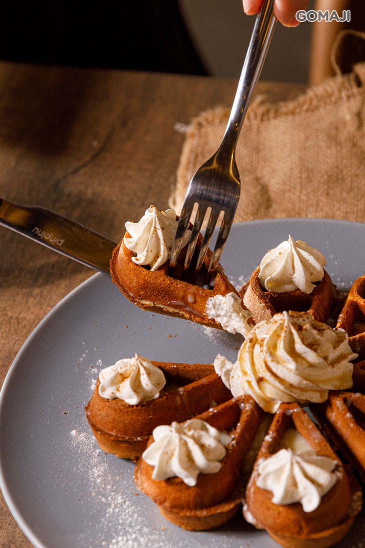 黑糖煉乳厚脆鬆餅