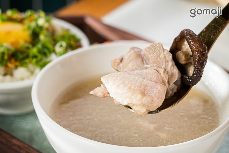 二號餐 豬油拌飯+小菜+叁記湯品