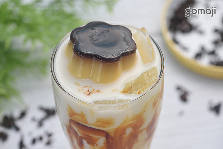 黑糖統一布丁撞奶