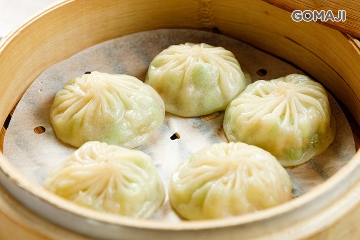 絲瓜蝦仁湯包一籠