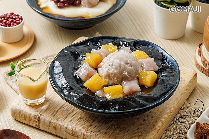 芋泥球雙圓嫩仙草