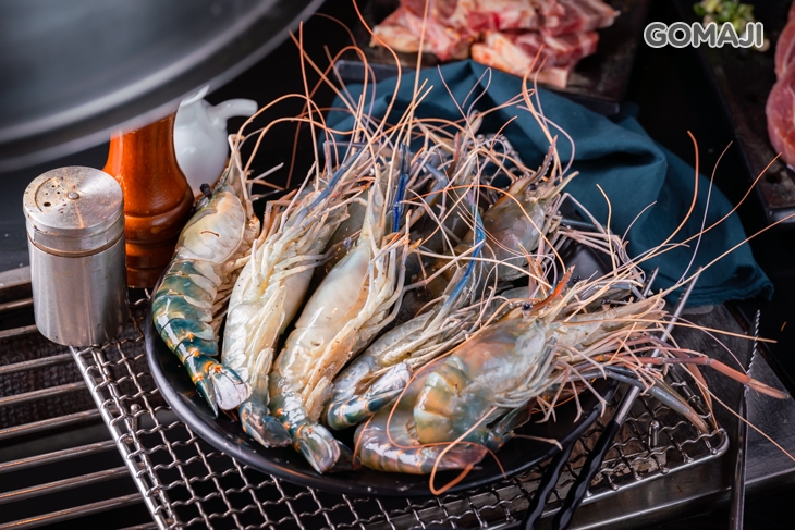 現撈鹽烤活泰國蝦一份