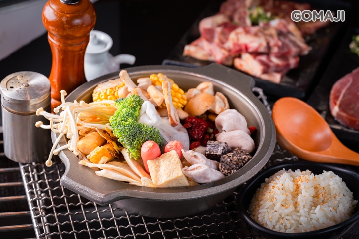 藥膳牛肉鍋+白飯一碗