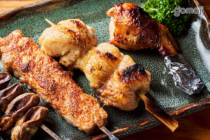 鹽烤牛肋條＋桂丁雞心＋明太子雞串＋桂丁雞肉串＋剝皮辣椒雞翅