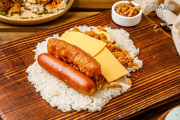 德式香腸飯糰+起司
