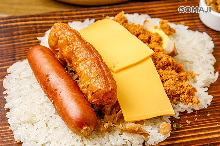 德式香腸飯糰+起司