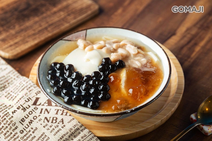 桃花膠珍珠花生豆花