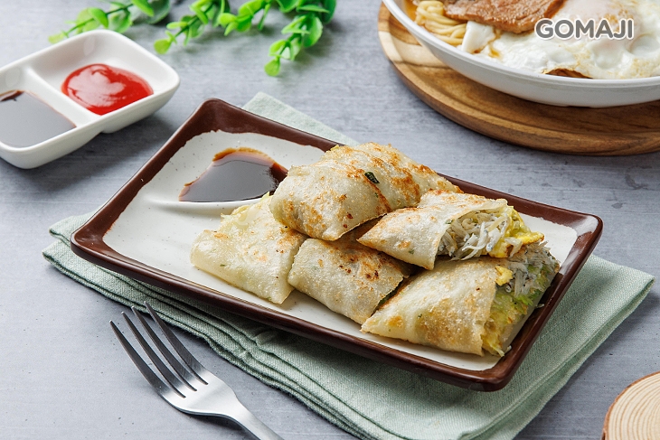 吻仔魚蔬菜蛋餅