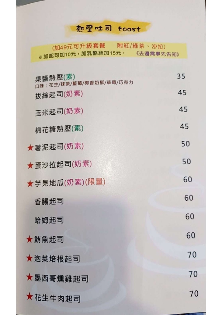 MI FEI Cafe' shop(糜啡咖啡小館) MENU