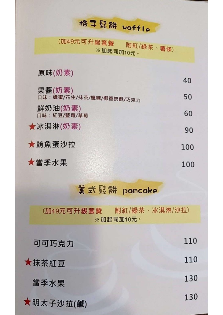 MI FEI Cafe' shop(糜啡咖啡小館) MENU
