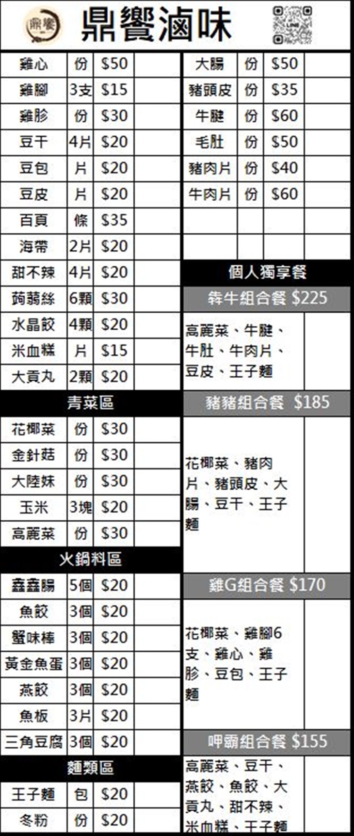 菜單