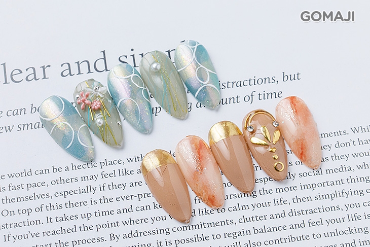 手部造型款凝膠美甲