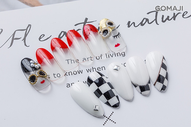 手部造型款凝膠美甲