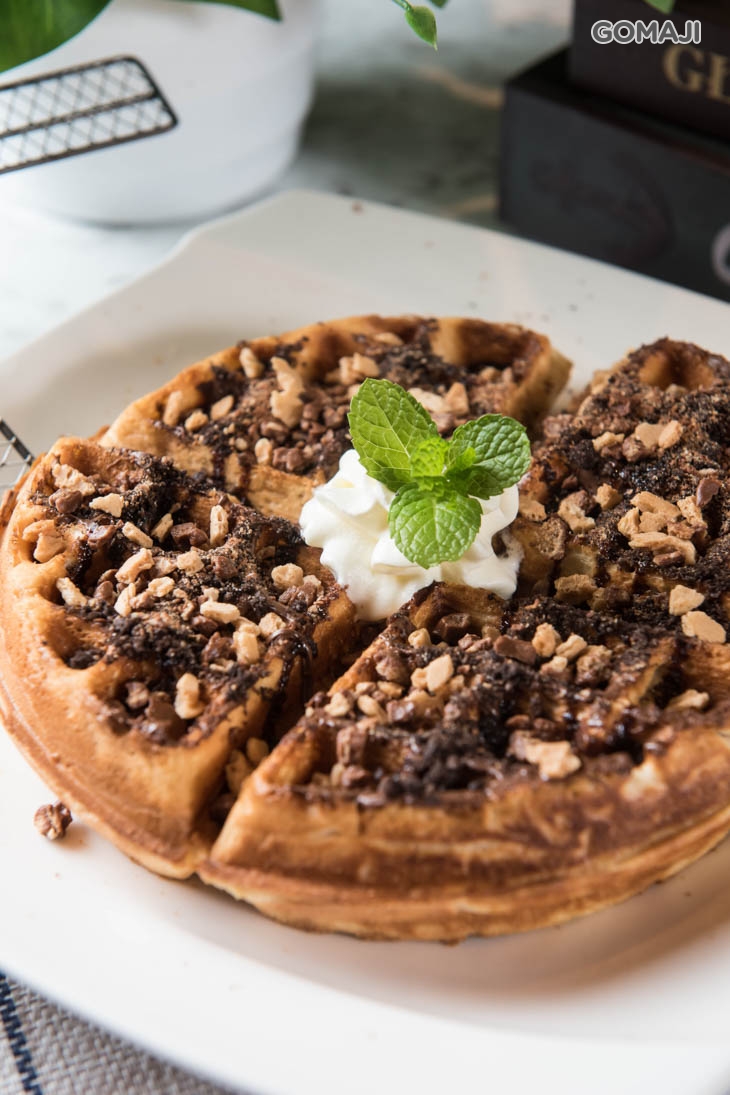 榛果巧克力盆栽鬆餅