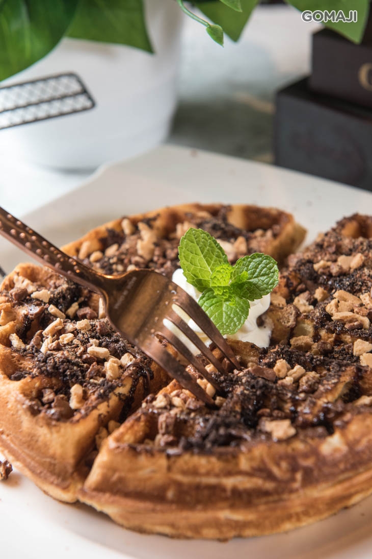 榛果巧克力盆栽鬆餅