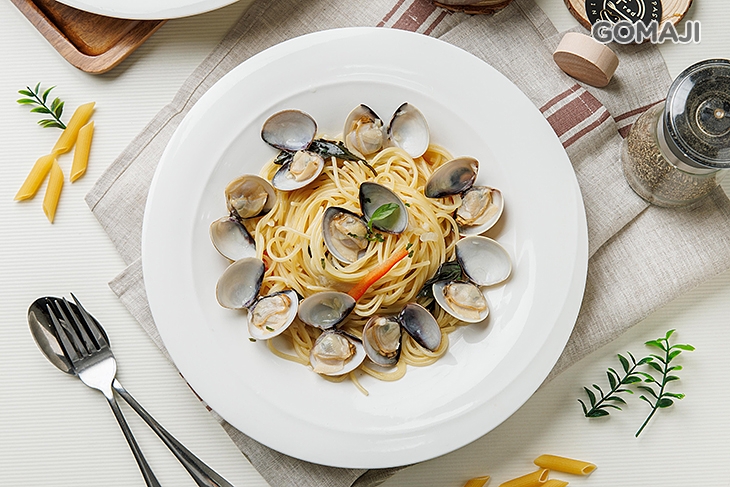 蒜香白酒蛤蠣麵