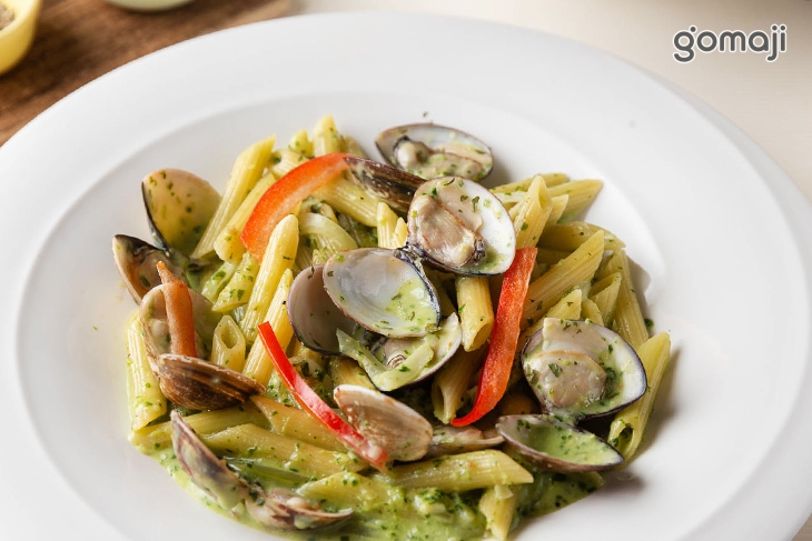 青醬蛤蜊筆管麵