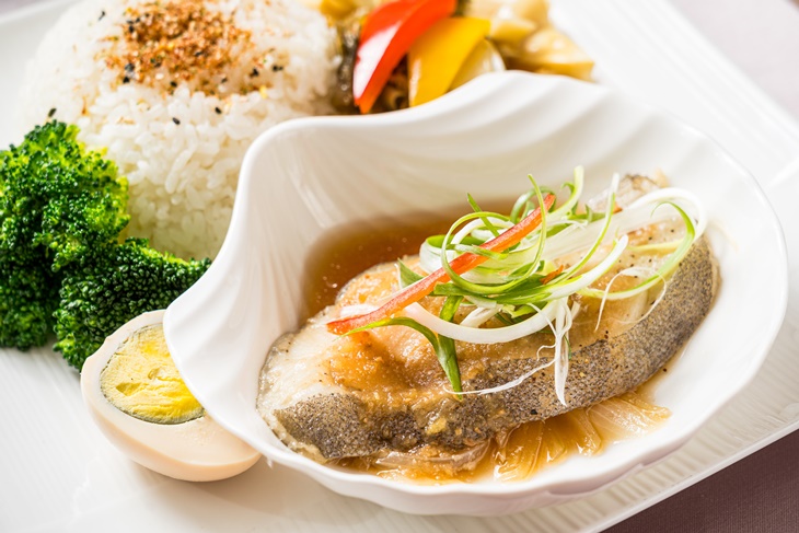 清蒸鱈魚飯