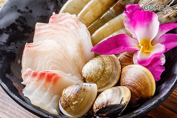 特選海三鮮:蛤蠣/白蝦/魚片